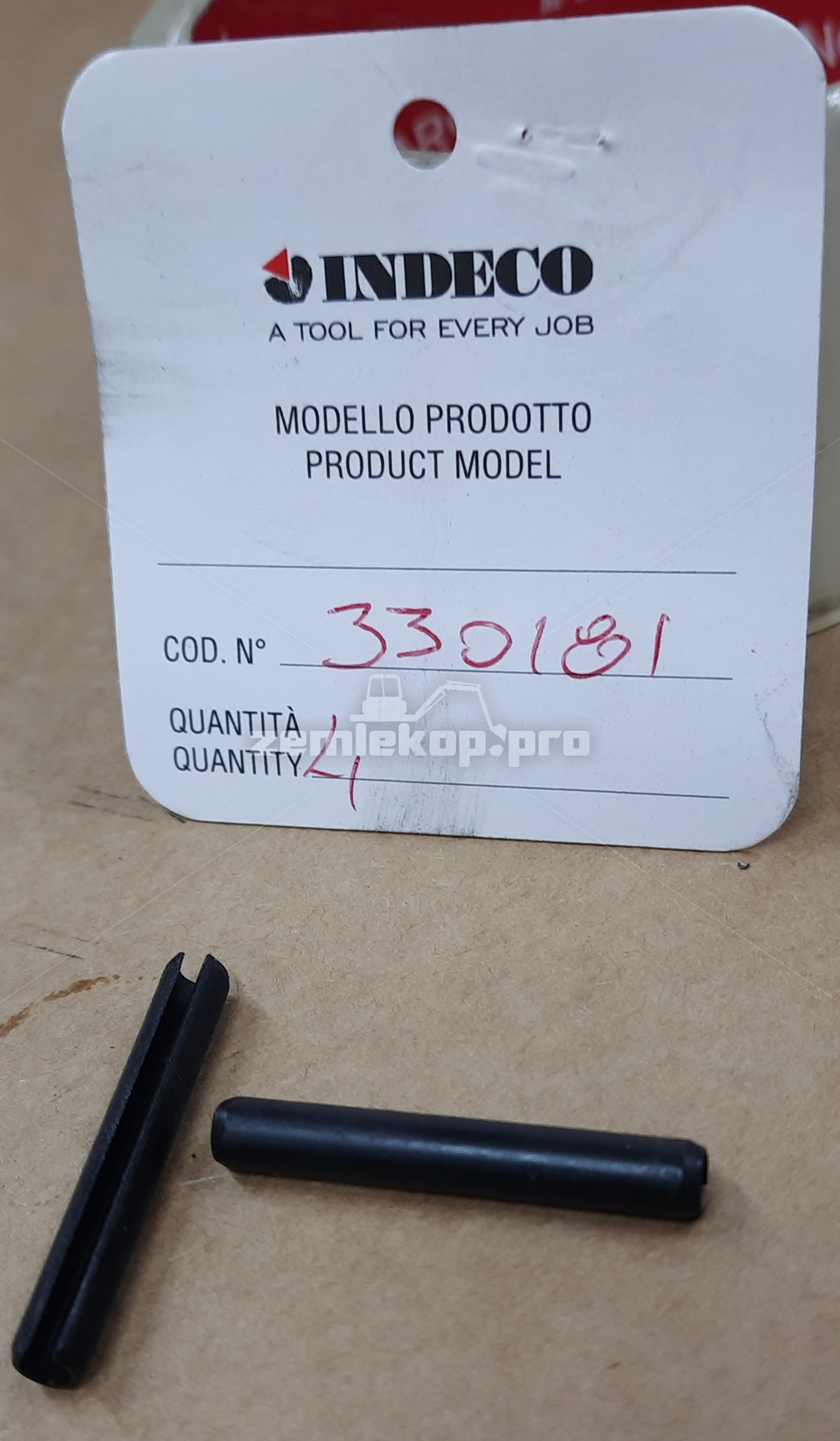 330181 INDECO Штифт