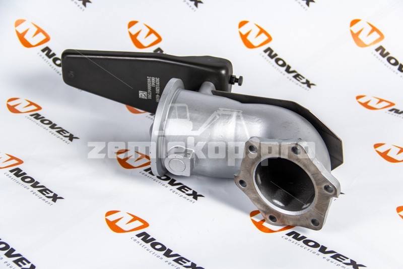 202V15201-6188 SITRAK Труба приемная выхлопного тракта с заслонкой и приводом моторного тормоза