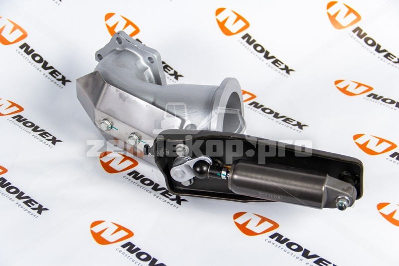 202V15201-6188 SITRAK Труба приемная выхлопного тракта с заслонкой и приводом моторного тормоза