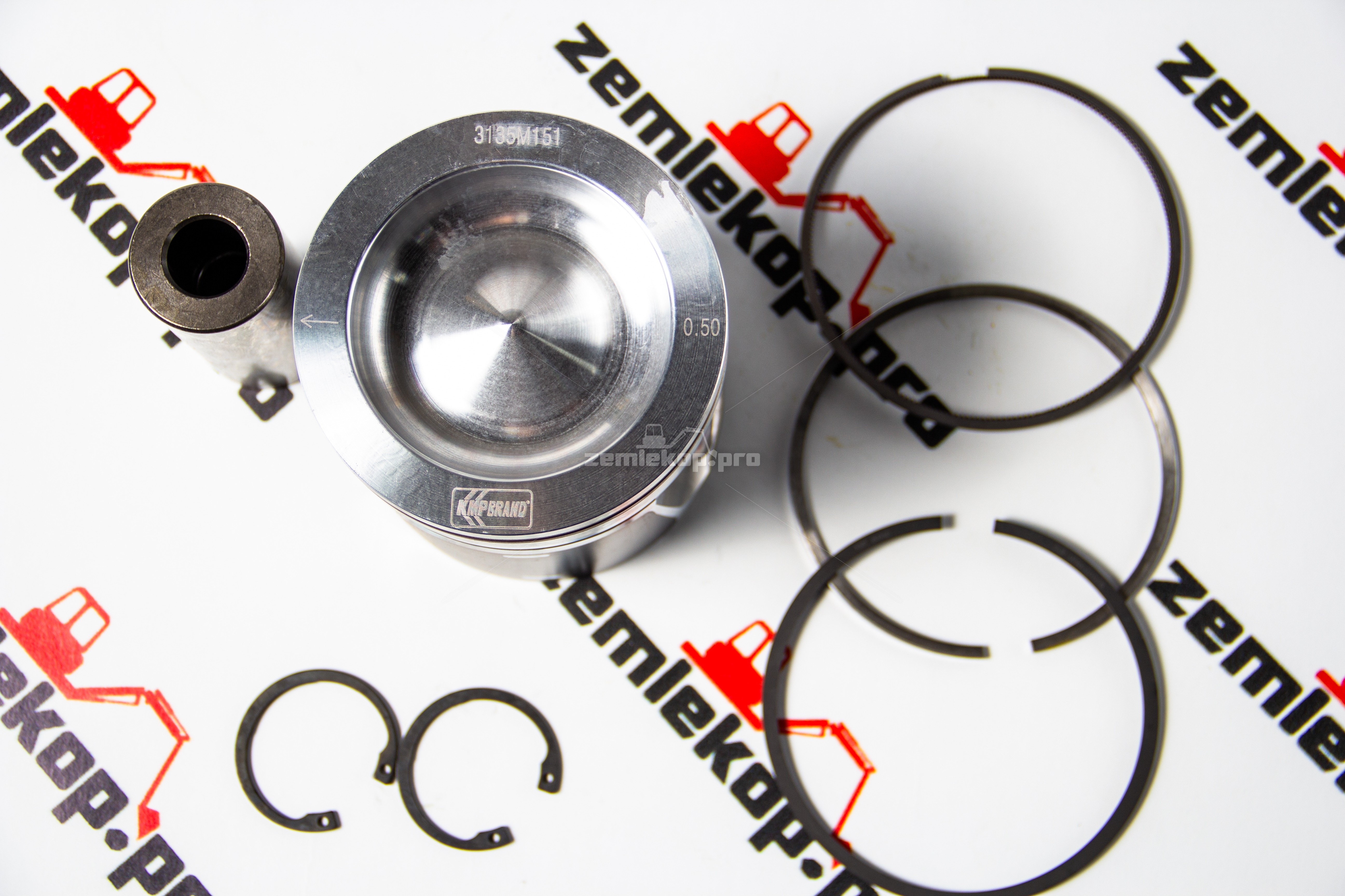 U5PR0060B Поршень в сборе с кольцами +0,5 мм KMP  396-4482 /  3964482